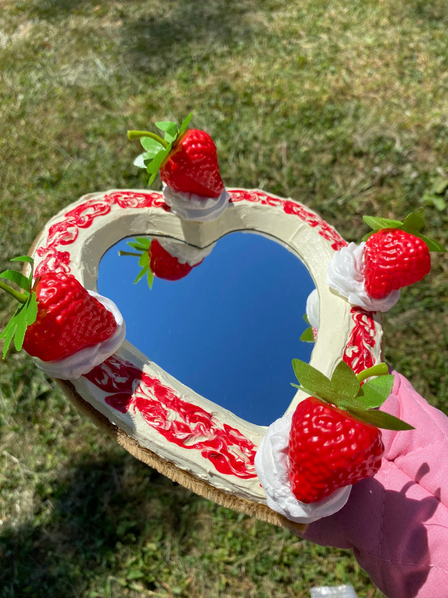 Strawberry Swirl Cheesecake Mirror
