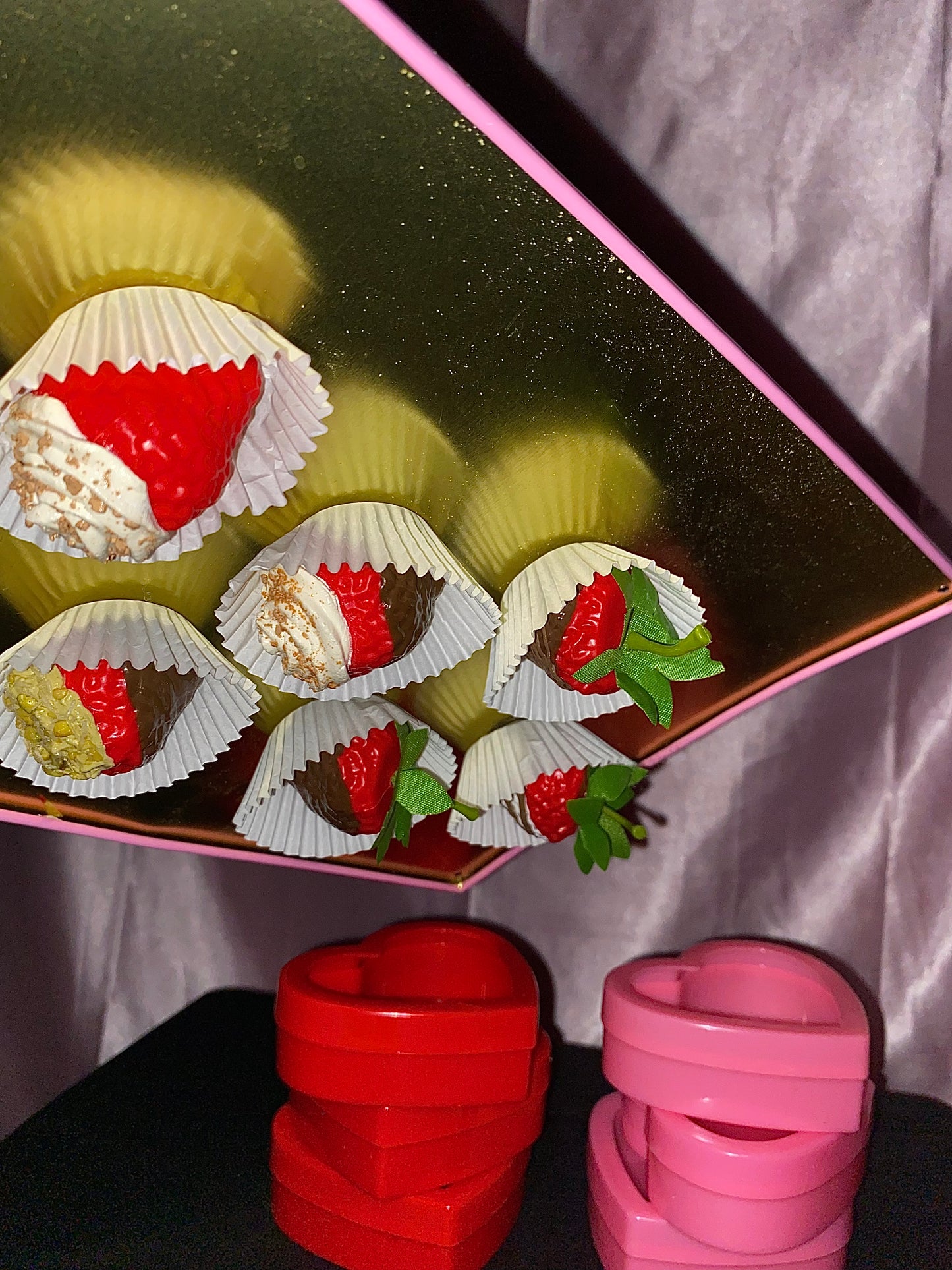Assorted Strawberry Heart Boxes