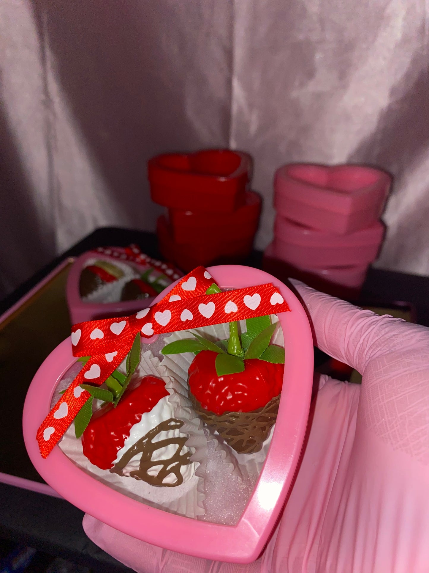 Assorted Strawberry Heart Boxes