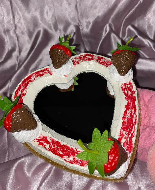 Chocolate Strawberry Swirl Cheesecake Mirror